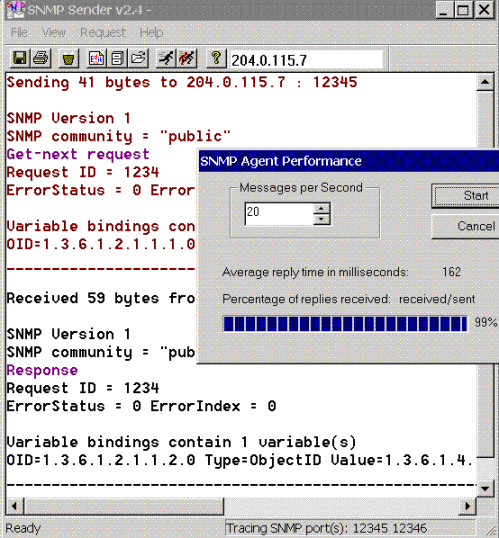 testing snmp performance and snmp protocol analysis